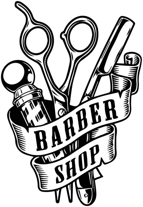 Barber Barbershop Logo Haircut Salon Shop Haircut Hair Cut Spa | Etsy