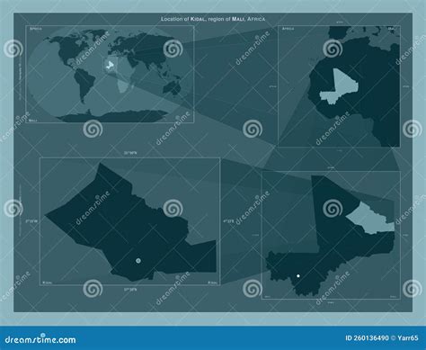 Kidal, Mali. Described Location Diagram Stock Illustration ...