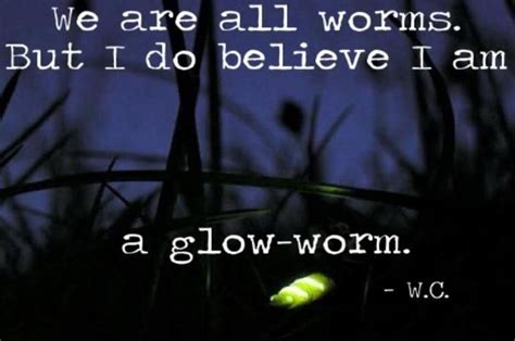 "We are all worms. But I do believe I am a glow-worm" -Winston ...