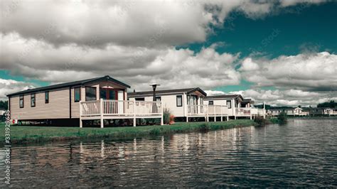 Static caravan Holiday Park in lake district. Stock Photo | Adobe Stock