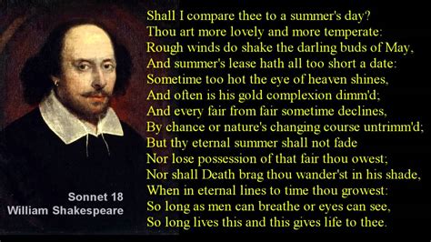 Shall I compare thee to a summer's day? # Shakespeare Sonnet 18 with text - YouTube