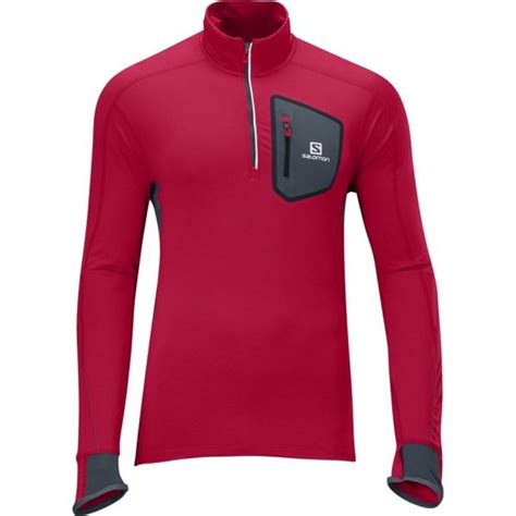 Salomon Trail Runner Warm Long Sleeve Zip | Veste, Couture et Tissu