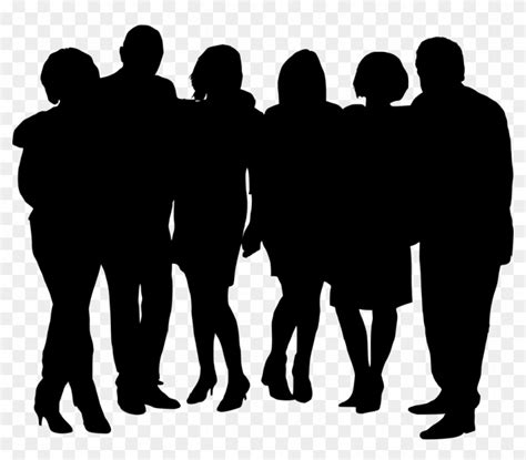 Group Of People Silhouette - Group Of People Silhouette Png - Free Transparent PNG Clipart ...