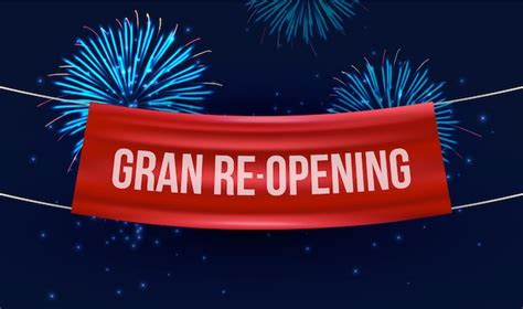 Grand re-opening banner | Free Vector