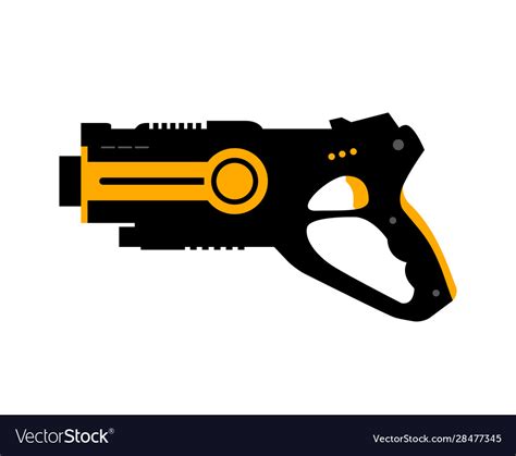 Laser tag gun game icon laser tag Royalty Free Vector Image