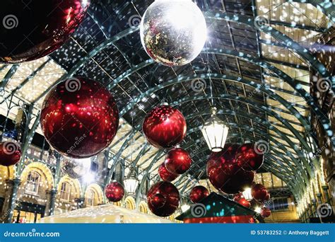 Christmas Decorations in Covent Garden Stock Photo - Image of centre, building: 53783252