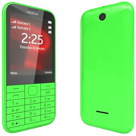 nokia 225 green 3d c4d