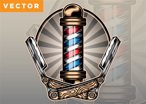 Barber Shop Pole Vector Graphic by WODEXZ · Creative Fabrica