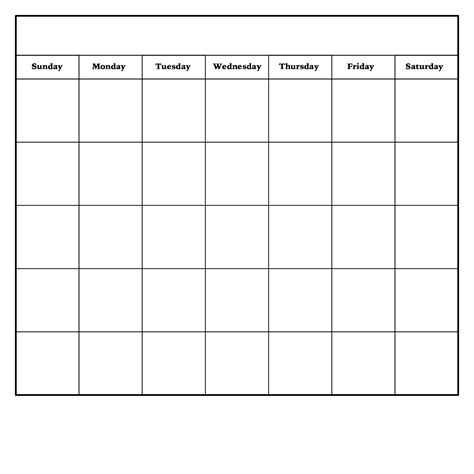 Free Printable Montly Calendars Web Image | Pdf Blank (no Days) Word ...