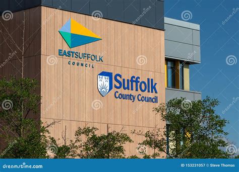 East Suffolk Council and Suffolk County Council Sign and Logo in ...