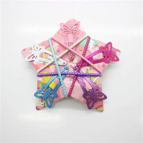 10Pcs/set children's hair accessories girl's glitter ponytail holders ...