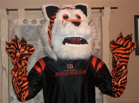 DIY Homemade Cincinnati Bengals Tiger Mascot | Tiger costume diy, Diy ...