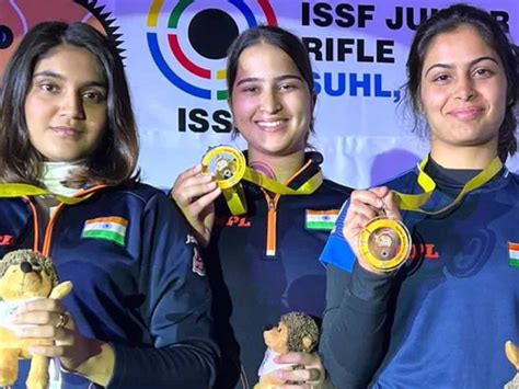 Indian trio shoots gold in women's 25m pistol event