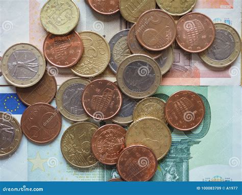 Euro Coins Released By Different Countries Stock Image - Image of ...