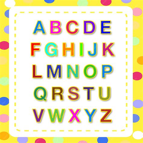 Premium PSD | English Alphabet