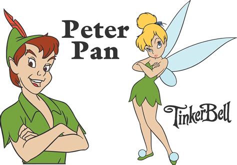 Vector Peter Pan And Tinkerbell Character 86209 Vector Art at Vecteezy