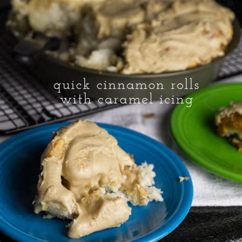 quick cinnamon rolls with text - Tastefully Eclectic
