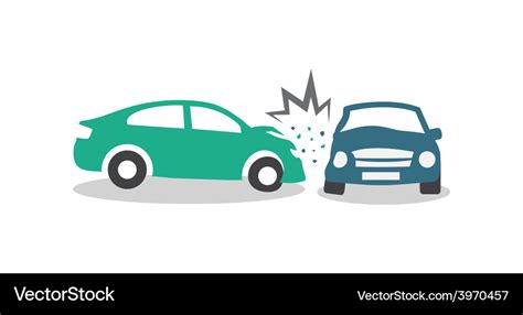 Car crash Royalty Free Vector Image - VectorStock