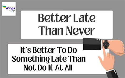 Better Late Than Never Meaning, Examples, Synonyms | Leverage Edu