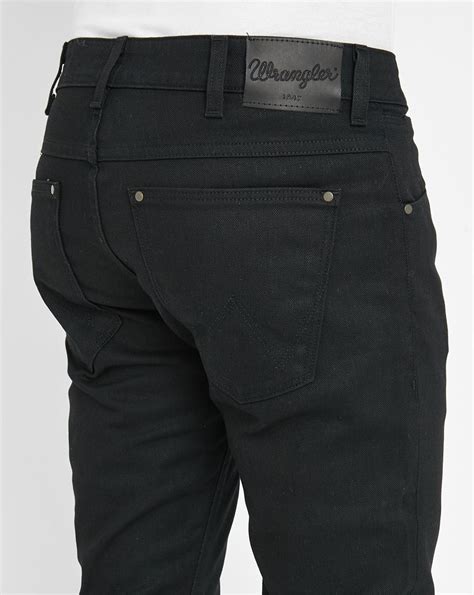 Wrangler Black Larston Slim-fit Jeans in Black for Men | Lyst