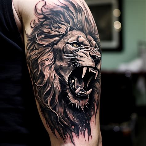 Roaring Lion Tattoo