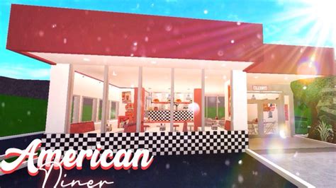 American Diner - Restaurant - Bloxburg Speed-build || Roblox - - YouTube