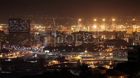 Video: Timelapse of Durban City Night Traffic Harbour | Durban Stock ...