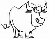 Cartoon Ox Coloring Page  Free Printable Pages For Kids sketch template