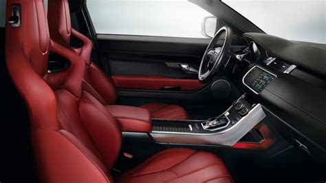 Range Rover Evoque - Dynamic Plus. Agility leather Interior with red sports seats | Range rover ...