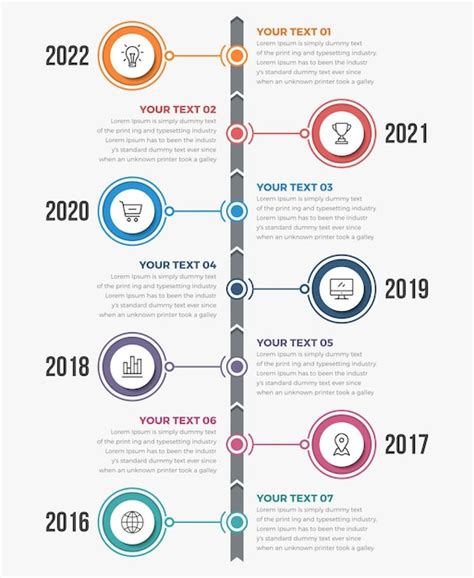 Premium Vector | Modern Vertical Timeline Infographics