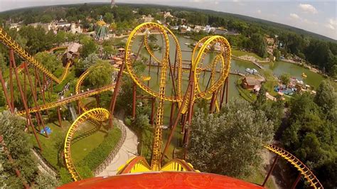 Goudurix Roller Coaster POV Parc Asterix Paris France - YouTube