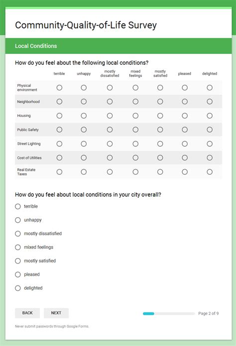 Survey Examples