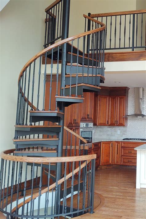 Elegant and Functional Multi-Story Spiral Staircase