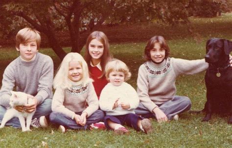 Child movie star Brooke Shields' family. Have a look!