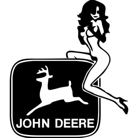 John Deere Logo With Lady Girl Sticker Film Decor Tractor for sale ...