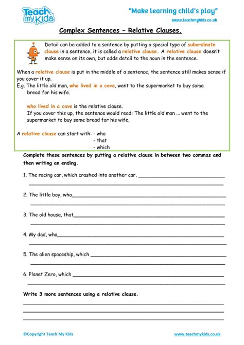 Phrase And Clause Worksheet – E Street Light