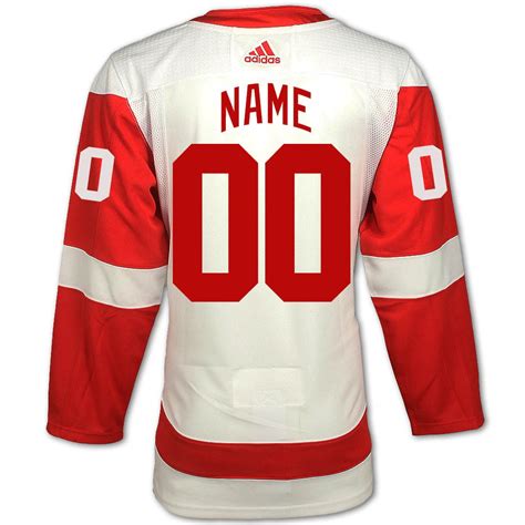 Detroit Red Wings Adidas Road Climalite Authentic Jersey - Vintage ...