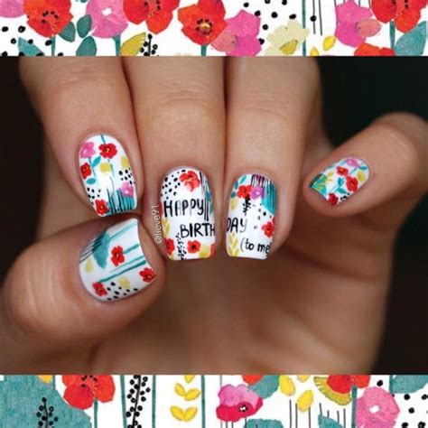 Birthday Nails: New ideas for 2020 | NAILSPIRATION