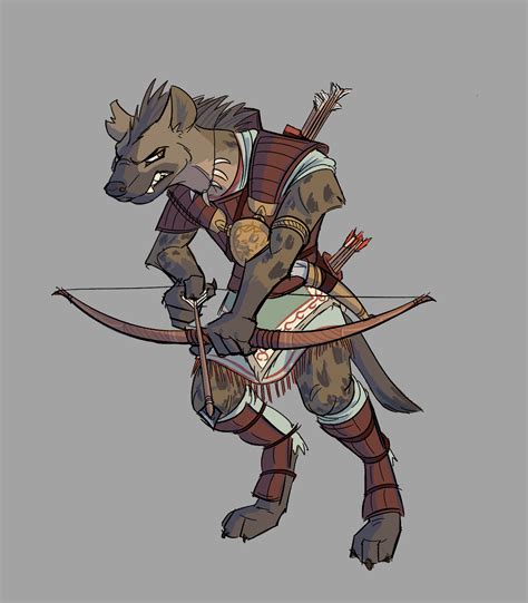 Hyena DnD commission! (art by me) : r/furry