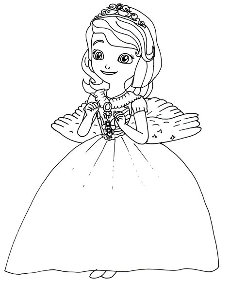 Sofia The First Coloring Pages: Halloween Costume - Sofia the First ...