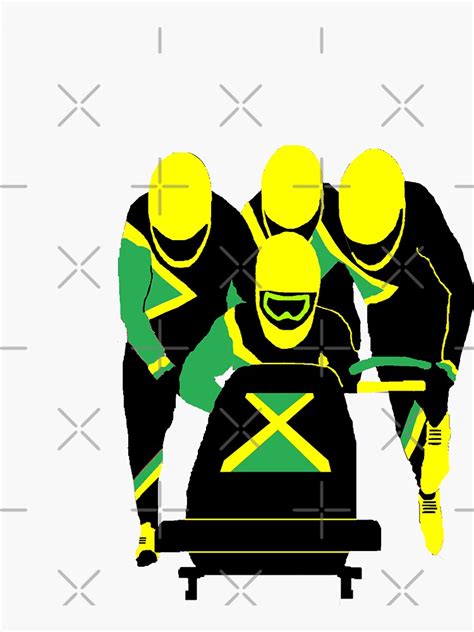 "Jamaican Bobsled Team" Sticker for Sale by MrTWilson | Redbubble