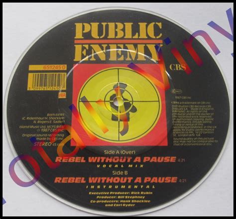 Totally Vinyl Records || Public Enemy - Rebel without a pause/Rebel ...