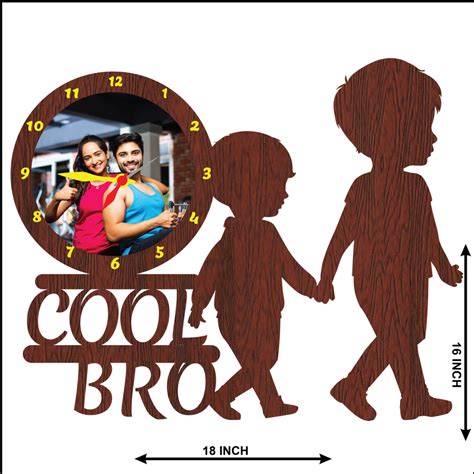 COOL BRO SINGLE IMAGE WALLCLOCK – Next Print