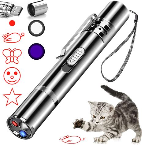 Buy Cat Laser Toy, Red Dot LED Light Pointer Interactive Toys Indoor Cats DogsLaser, Long Range ...