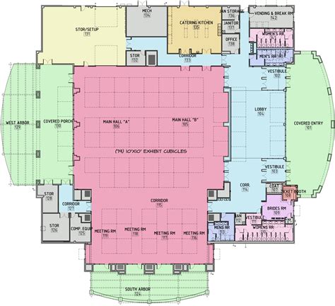 trade show floor plan layout | Floor plan design, Floor plan layout, Multipurpose hall