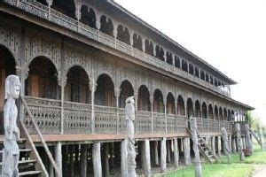 Lamin House - traditional house of the Dayak people in Borneo ...