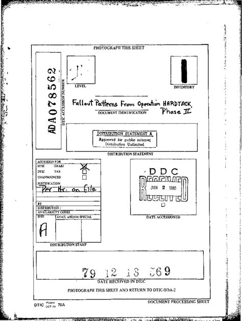 Fillable Online Fallout Patterns from Operation HARDTACK, Phase 2. The Hardtack, Phase II ...