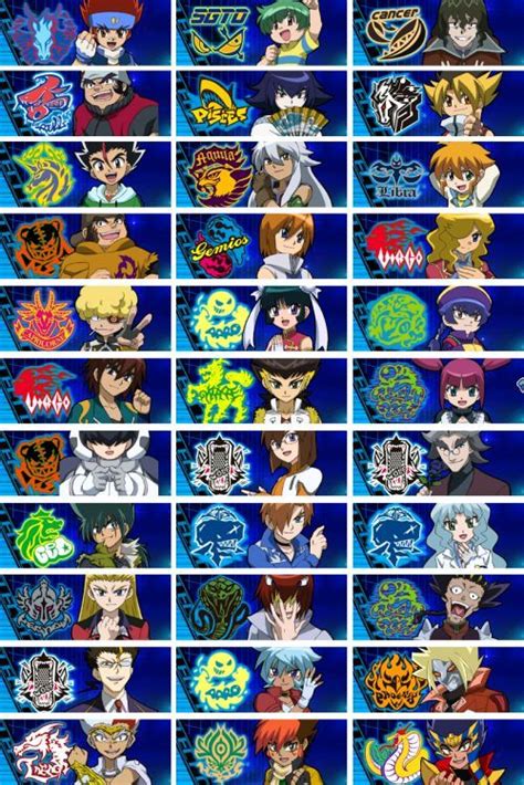 Beyblade Burst List of Characters - JasminsrLucero