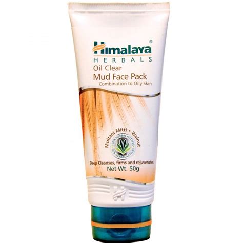 Himalaya Oil Clear Mud Face Pack For Combination to Oily Skin, 50 gm ...