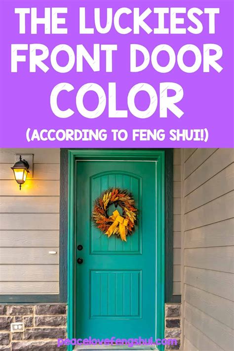 these are the best front door colors according to feng shui! feng shui front door color meanings ...